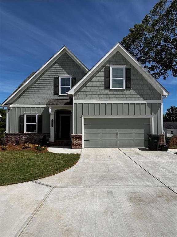 Front exterior of a new home in , Marietta, GA, highlighting curb appeal (Image 1). Front exterior of a new home in , Marietta, GA, highlighting curb appeal (Image 1).