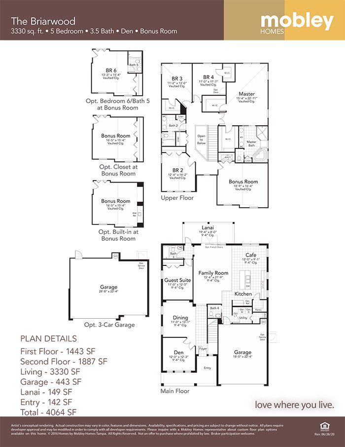 2D floor plan layout for the Briarwood by Mobley Homes in Sunset Estates, Lutz, FL (Image 1). 2D floor plan layout for the Briarwood by Mobley Homes in Sunset Estates, Lutz, FL (Image 1).