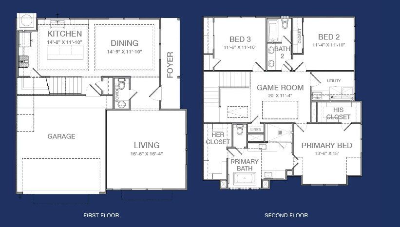 2D floor plan layout for the Plan A by Oracle City Homes in Montridge, Houston, TX (Image 1). 2D floor plan layout for the Plan A by Oracle City Homes in Montridge, Houston, TX (Image 1).