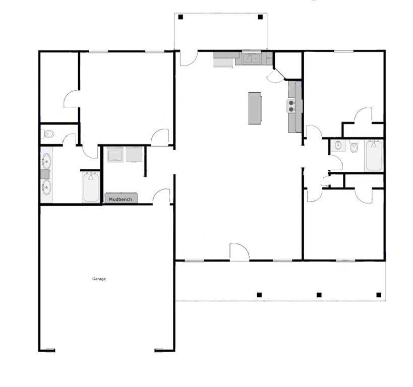 2D floor plan layout of this home in , Clyde, TX (Image 1). 2D floor plan layout of this home in , Clyde, TX (Image 1).