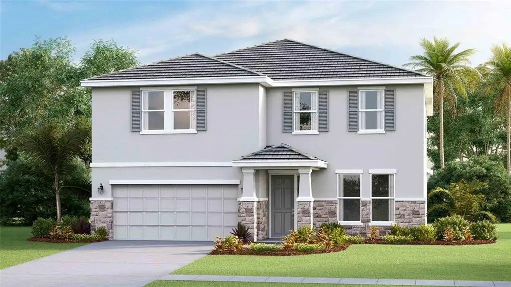 Front exterior of a new home in Star Farms at Lakewood Ranch, Lakewood Ranch, FL, highlighting curb appeal (Image 1). Front exterior of a new home in Star Farms at Lakewood Ranch, Lakewood Ranch, FL, highlighting curb appeal (Image 1).