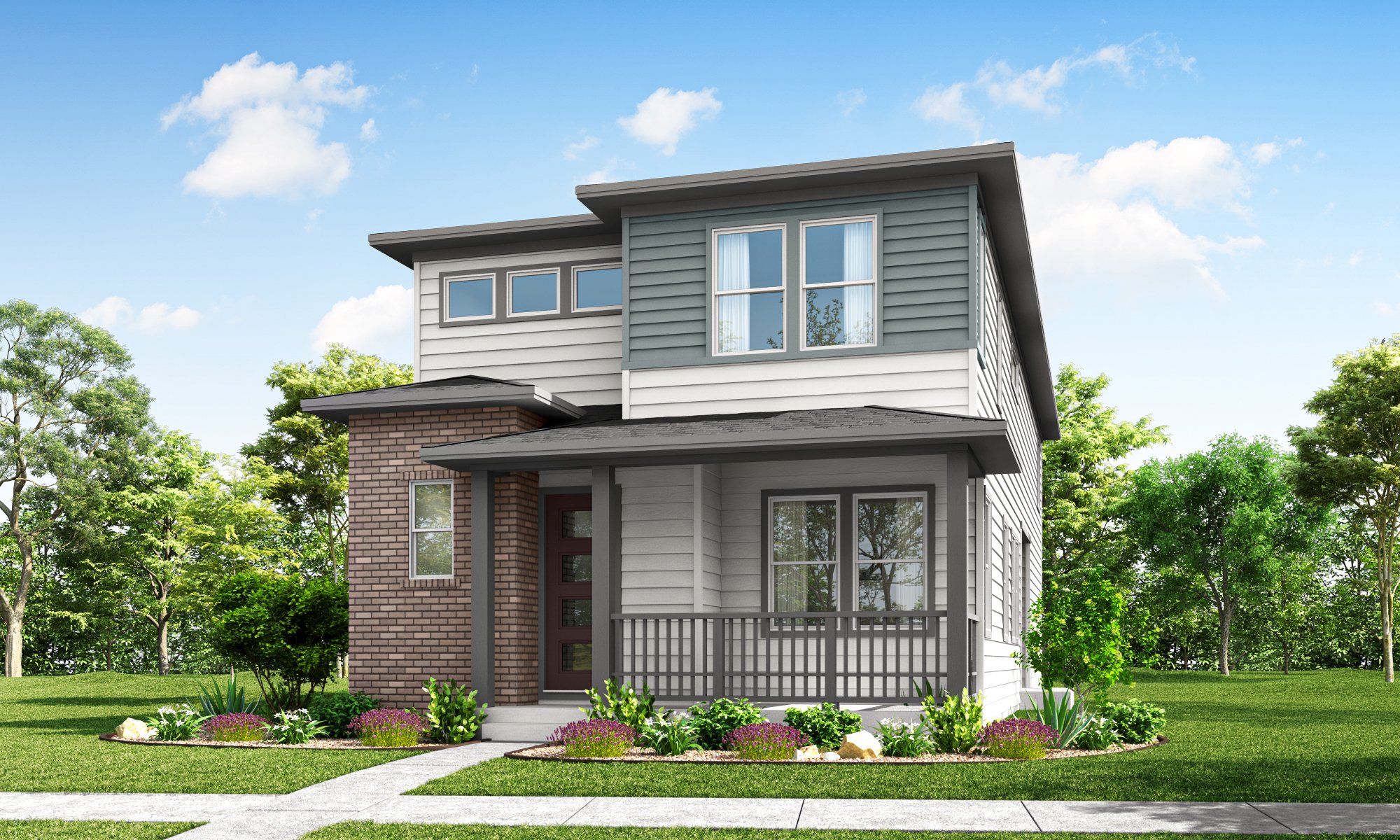 Front exterior of a new home in Arras Park, Thornton, CO, highlighting curb appeal (Image 1). Front exterior of a new home in Arras Park, Thornton, CO, highlighting curb appeal (Image 1).