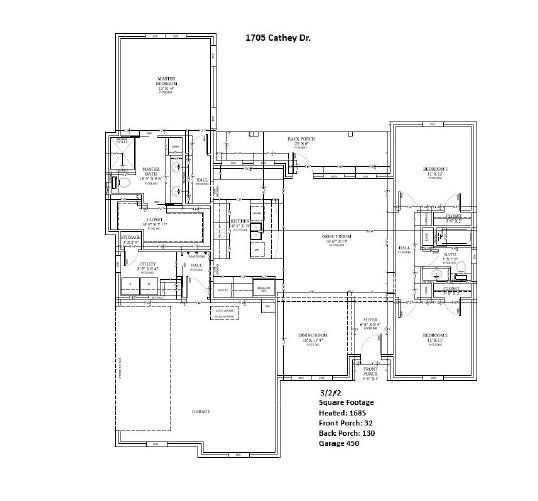 2D floor plan layout of this home in , Denison, TX (Image 1).
