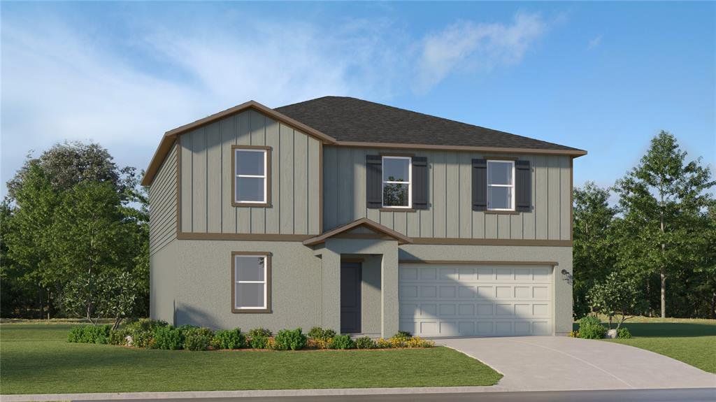 Front exterior of a new home in Heath Preserve, Ocala, FL, highlighting curb appeal (Image 1). Front exterior of a new home in Heath Preserve, Ocala, FL, highlighting curb appeal (Image 1).