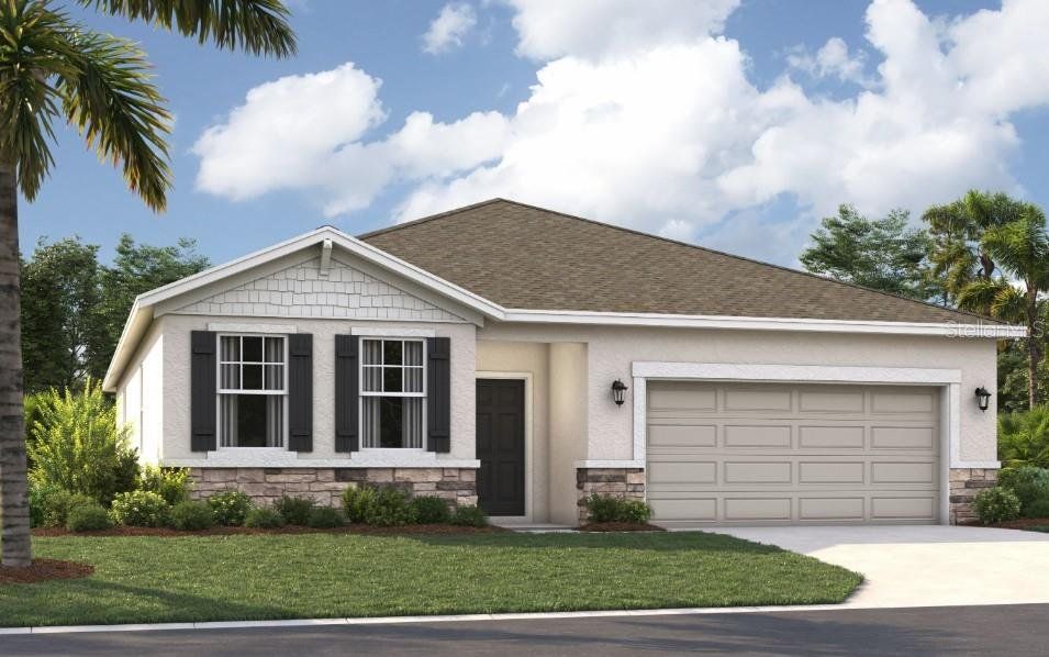 Front exterior of a new home in Scenic Terrace, Lake Hamilton, FL, highlighting curb appeal (Image 1). Front exterior of a new home in Scenic Terrace, Lake Hamilton, FL, highlighting curb appeal (Image 1).