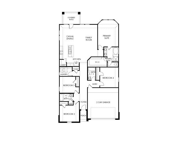 2D floor plan layout of this home in Stewart's Ranch, Conroe, TX (Image 1). 2D floor plan layout of this home in Stewart's Ranch, Conroe, TX (Image 1).