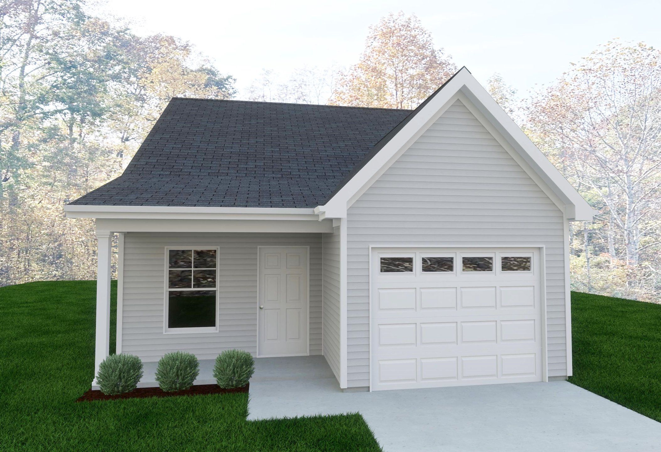 Representative exterior photo of a completed home built from the 1258 Stonehenge by Ole South in Stonehenge, Manchester, TN (Image 1).