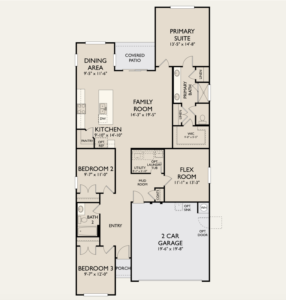 2D floor plan layout for the Cartwright by Ashton Woods in Berry Creek Highlands, Georgetown, TX (Image 1). 2D floor plan layout for the Cartwright by Ashton Woods in Berry Creek Highlands, Georgetown, TX (Image 1).