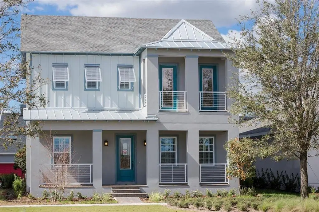 Front exterior of a new home in , Orlando, FL, highlighting curb appeal (Image 1). Front exterior of a new home in , Orlando, FL, highlighting curb appeal (Image 1).