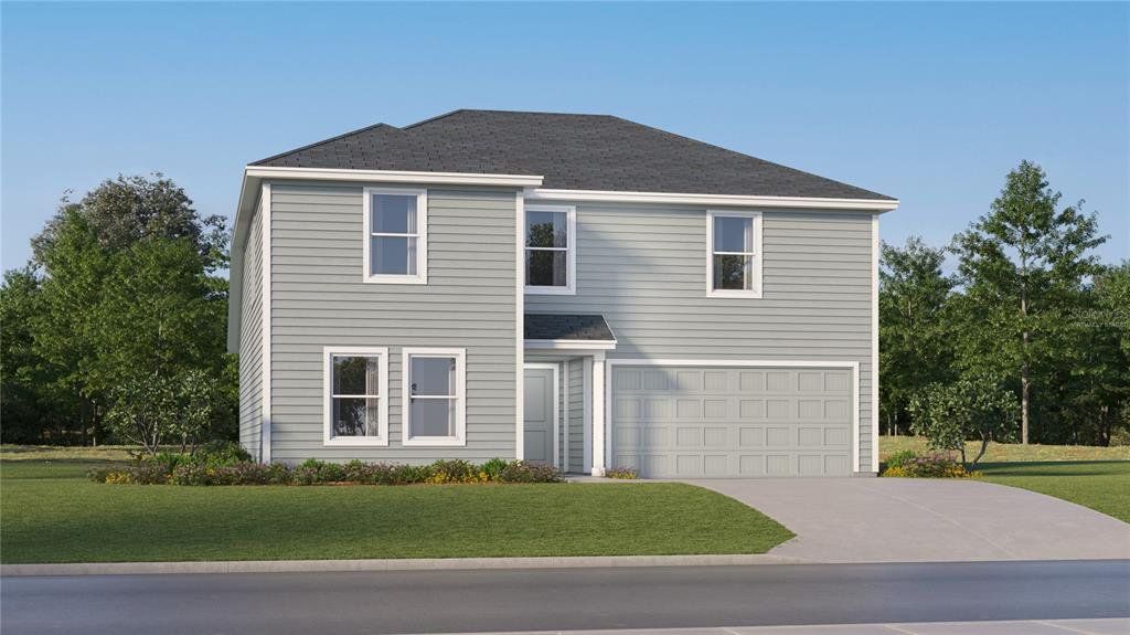 Front exterior of a new home in Ranches at Lake Mcleod, Eagle Lake, FL, highlighting curb appeal (Image 1). Front exterior of a new home in Ranches at Lake Mcleod, Eagle Lake, FL, highlighting curb appeal (Image 1).