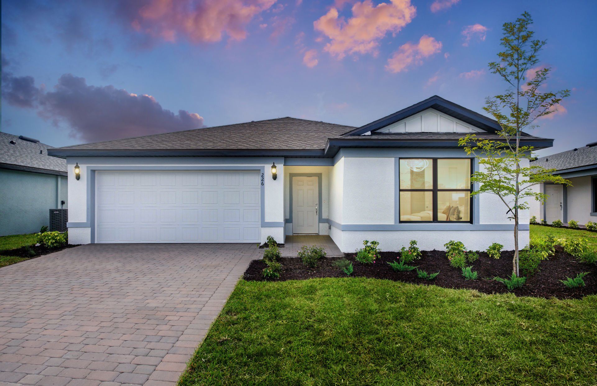 Exterior details and patio area of a home in Whispering Lakes, Lehigh Acres (Image 1). Exterior details and patio area of a home in Whispering Lakes, Lehigh Acres (Image 1).