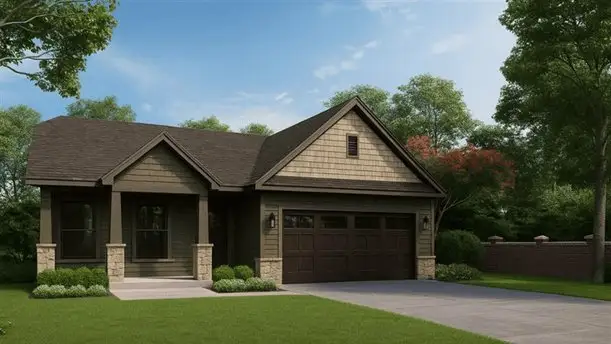 Representative exterior photo of a completed home built from the GIBSON by D.R. Horton in Sherwood Gardens, Landrum, SC (Image 1). Representative exterior photo of a completed home built from the GIBSON by D.R. Horton in Sherwood Gardens, Landrum, SC (Image 1).
