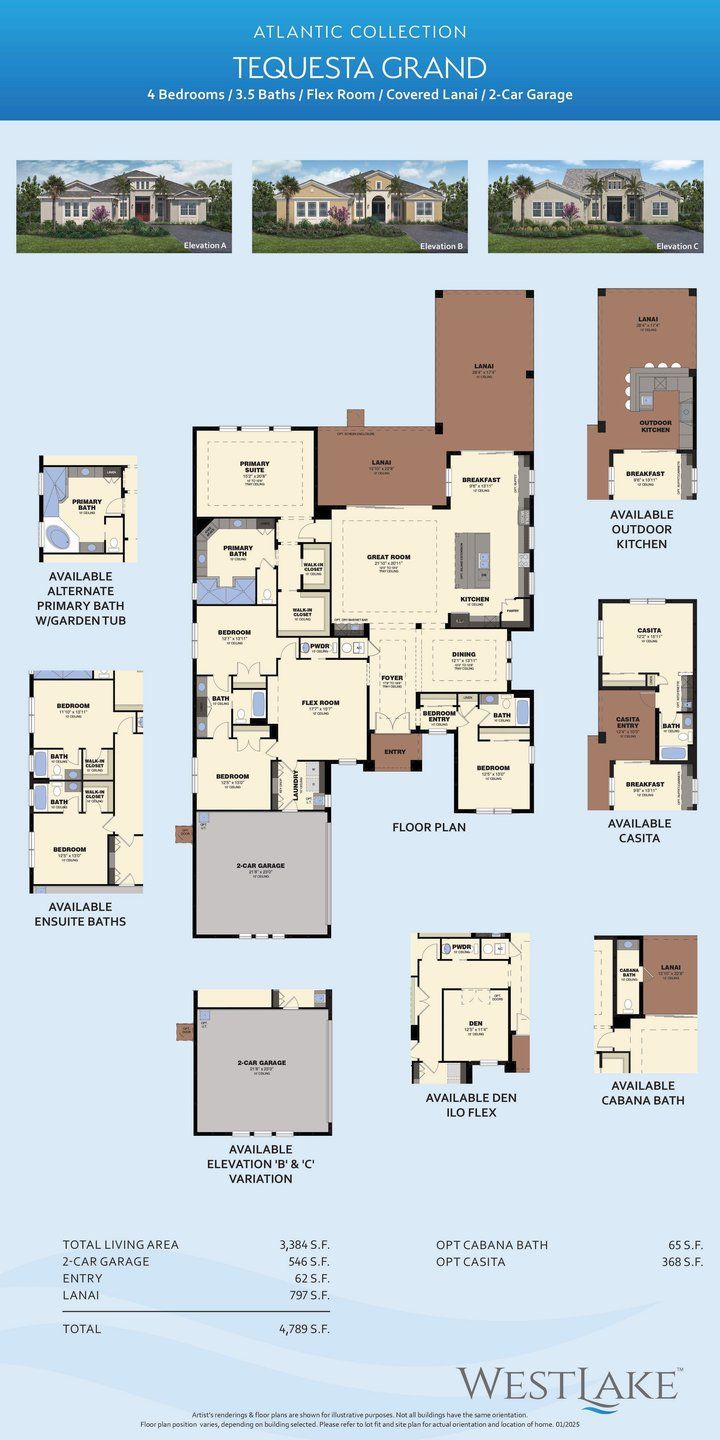 2D floor plan layout for the Tequesta Grand by Minto Communities in Westlake, Westlake, FL (Image 1). 2D floor plan layout for the Tequesta Grand by Minto Communities in Westlake, Westlake, FL (Image 1).