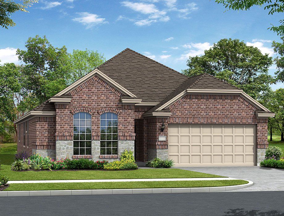 Representative exterior photo of a completed home built from the The Carolina by McKinley Homes in Grand Magnolia, Magnolia, TX (Image 1). Representative exterior photo of a completed home built from the The Carolina by McKinley Homes in Grand Magnolia, Magnolia, TX (Image 1).