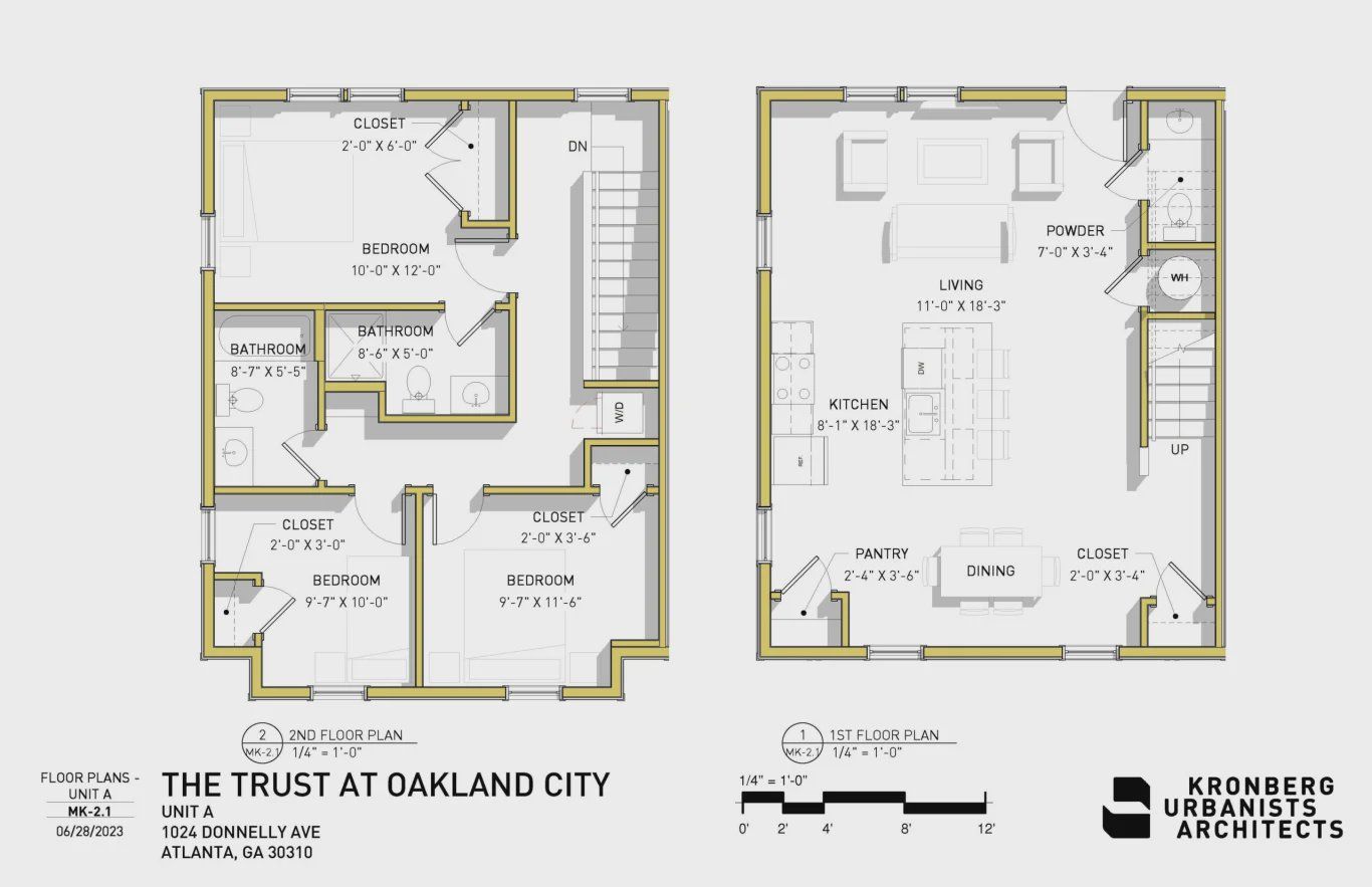 2D floor plan layout for the The Orange Lux by Cityscape Housing in Trust at Oakland City, Atlanta, GA (Image 1). 2D floor plan layout for the The Orange Lux by Cityscape Housing in Trust at Oakland City, Atlanta, GA (Image 1).