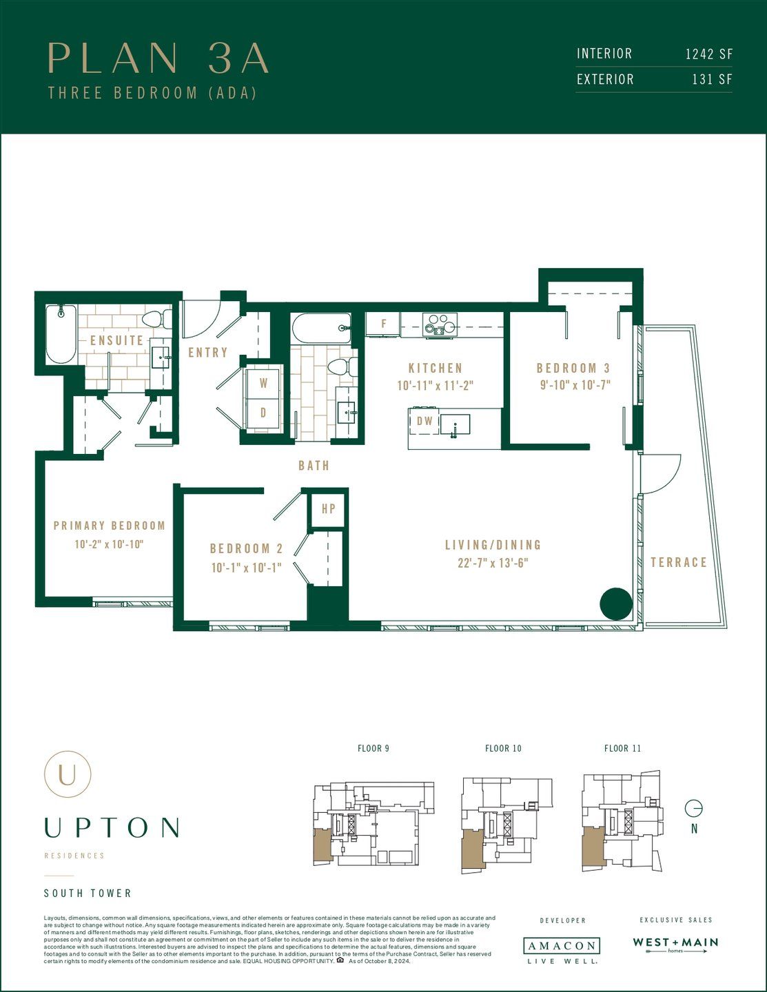 2D floor plan layout for the Plan 3A by Amacon in Upton Residences, Denver, CO (Image 1). 2D floor plan layout for the Plan 3A by Amacon in Upton Residences, Denver, CO (Image 1).