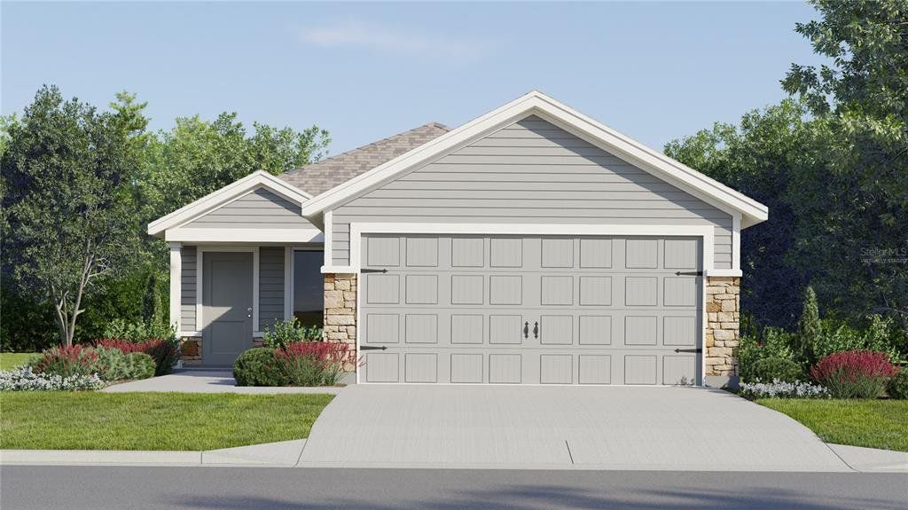 Front exterior of a new home in Crosswinds, Haines City, FL, highlighting curb appeal (Image 1). Front exterior of a new home in Crosswinds, Haines City, FL, highlighting curb appeal (Image 1).