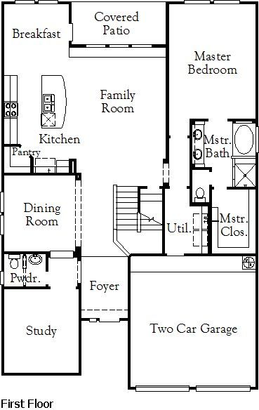 2D floor plan layout for the Inwood II 60' homesites by Coventry Homes in Stillwater Ranch, San Antonio, TX (Image 1). 2D floor plan layout for the Inwood II 60' homesites by Coventry Homes in Stillwater Ranch, San Antonio, TX (Image 1).