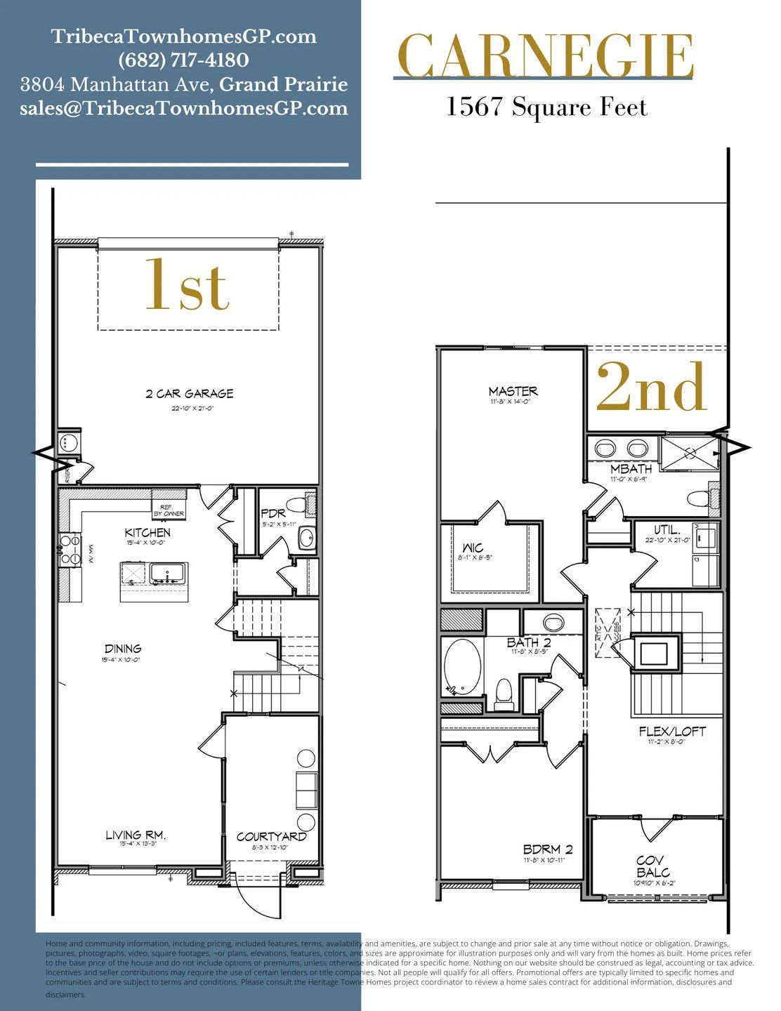 2D floor plan layout for the Carnegie by Heritage Towne in Tribeca Townhomes, Grand Prairie, TX (Image 1). 2D floor plan layout for the Carnegie by Heritage Towne in Tribeca Townhomes, Grand Prairie, TX (Image 1).