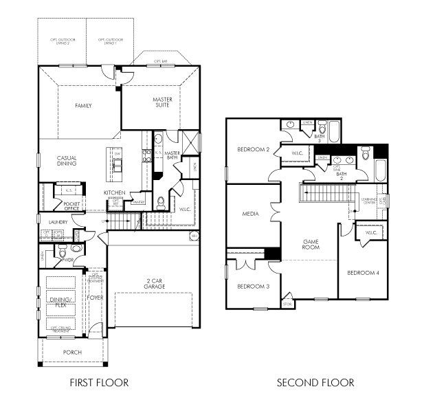 2D floor plan layout of this home in Thomas Pond, San Antonio, TX (Image 1). 2D floor plan layout of this home in Thomas Pond, San Antonio, TX (Image 1).