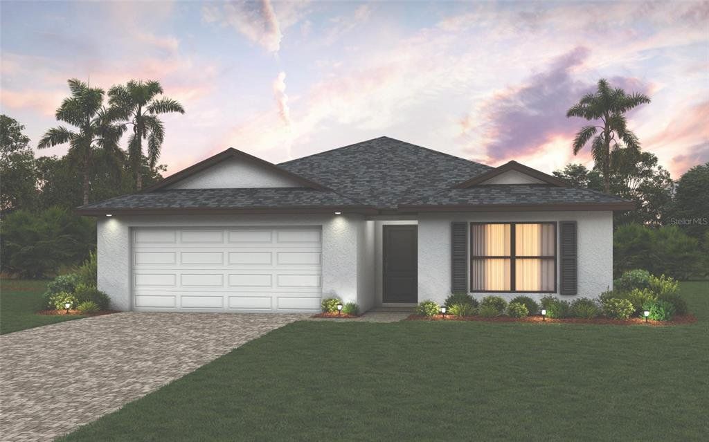 Front exterior of a new home in , Port Charlotte, FL, highlighting curb appeal (Image 1). Front exterior of a new home in , Port Charlotte, FL, highlighting curb appeal (Image 1).