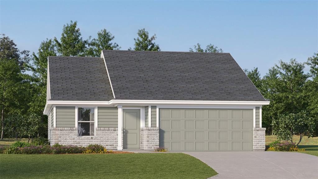 Front exterior of a new home in Foree Ranch, Providence Village, TX, highlighting curb appeal (Image 1). Front exterior of a new home in Foree Ranch, Providence Village, TX, highlighting curb appeal (Image 1).