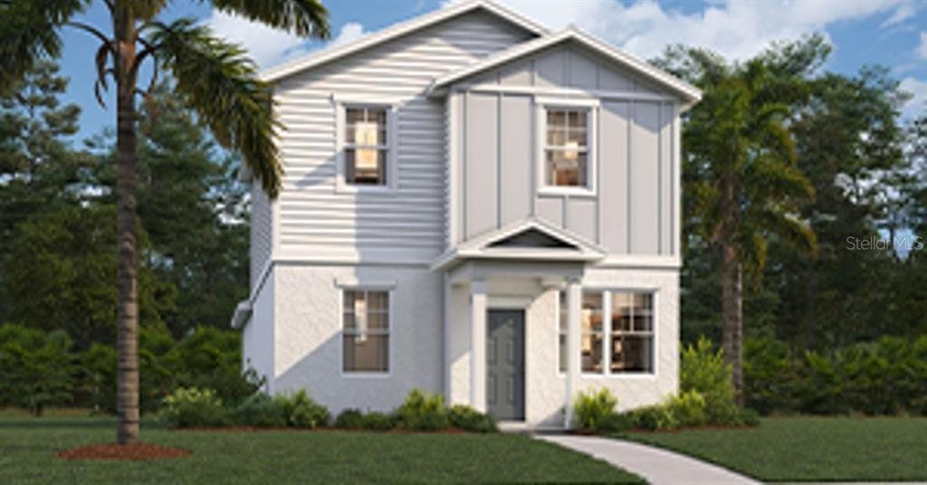 Front exterior of a new home in , Wesley Chapel, FL, highlighting curb appeal (Image 1). Front exterior of a new home in , Wesley Chapel, FL, highlighting curb appeal (Image 1).