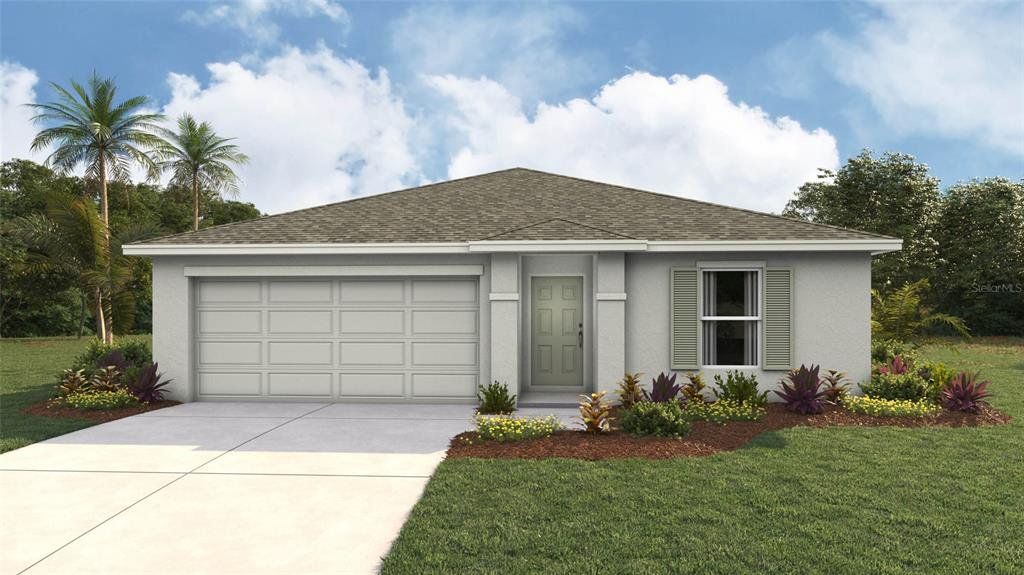 Front exterior of a new home in Sunset Hills, Summerfield, FL, highlighting curb appeal (Image 1). Front exterior of a new home in Sunset Hills, Summerfield, FL, highlighting curb appeal (Image 1).