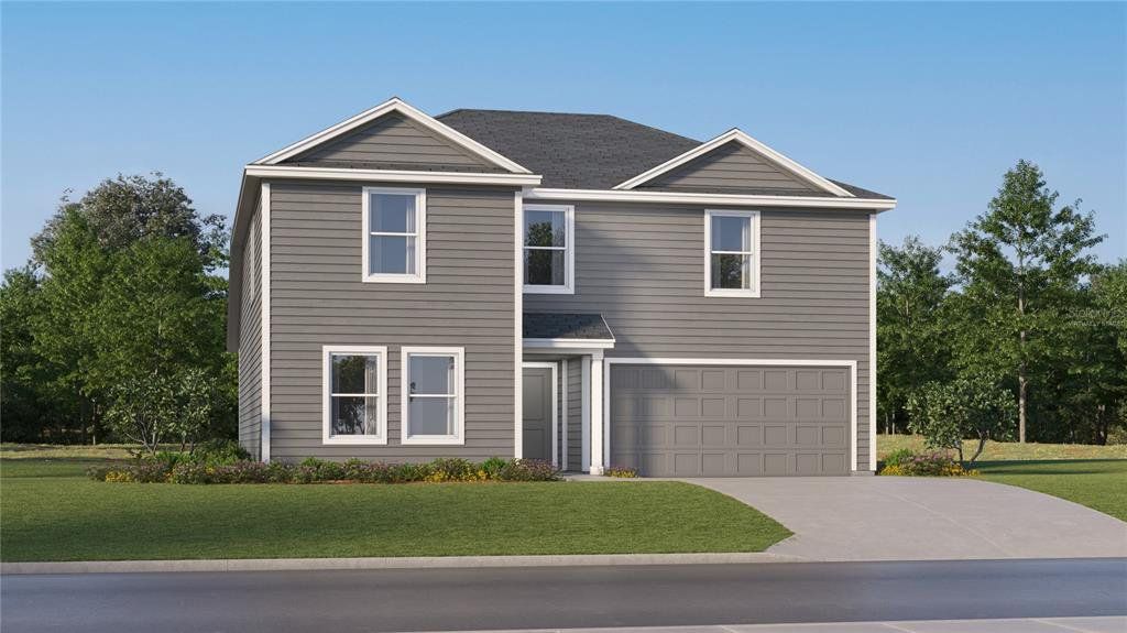Front exterior of a new home in , Lake Wales, FL, highlighting curb appeal (Image 1). Front exterior of a new home in , Lake Wales, FL, highlighting curb appeal (Image 1).