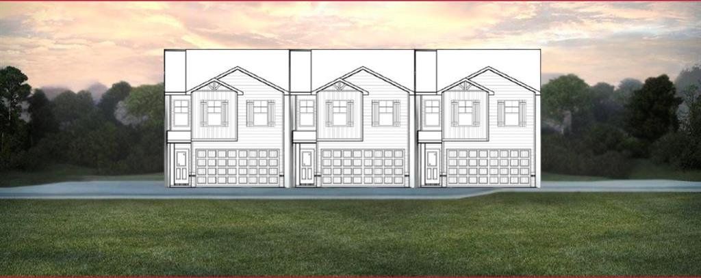 Exterior rendering of this home design in The Enclave Townhomes, Hampton, GA (Image 1). Exterior rendering of this home design in The Enclave Townhomes, Hampton, GA (Image 1).