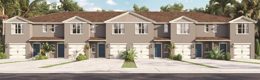Front exterior of a new home in , Lakeland, FL, highlighting curb appeal (Image 1). Front exterior of a new home in , Lakeland, FL, highlighting curb appeal (Image 1).