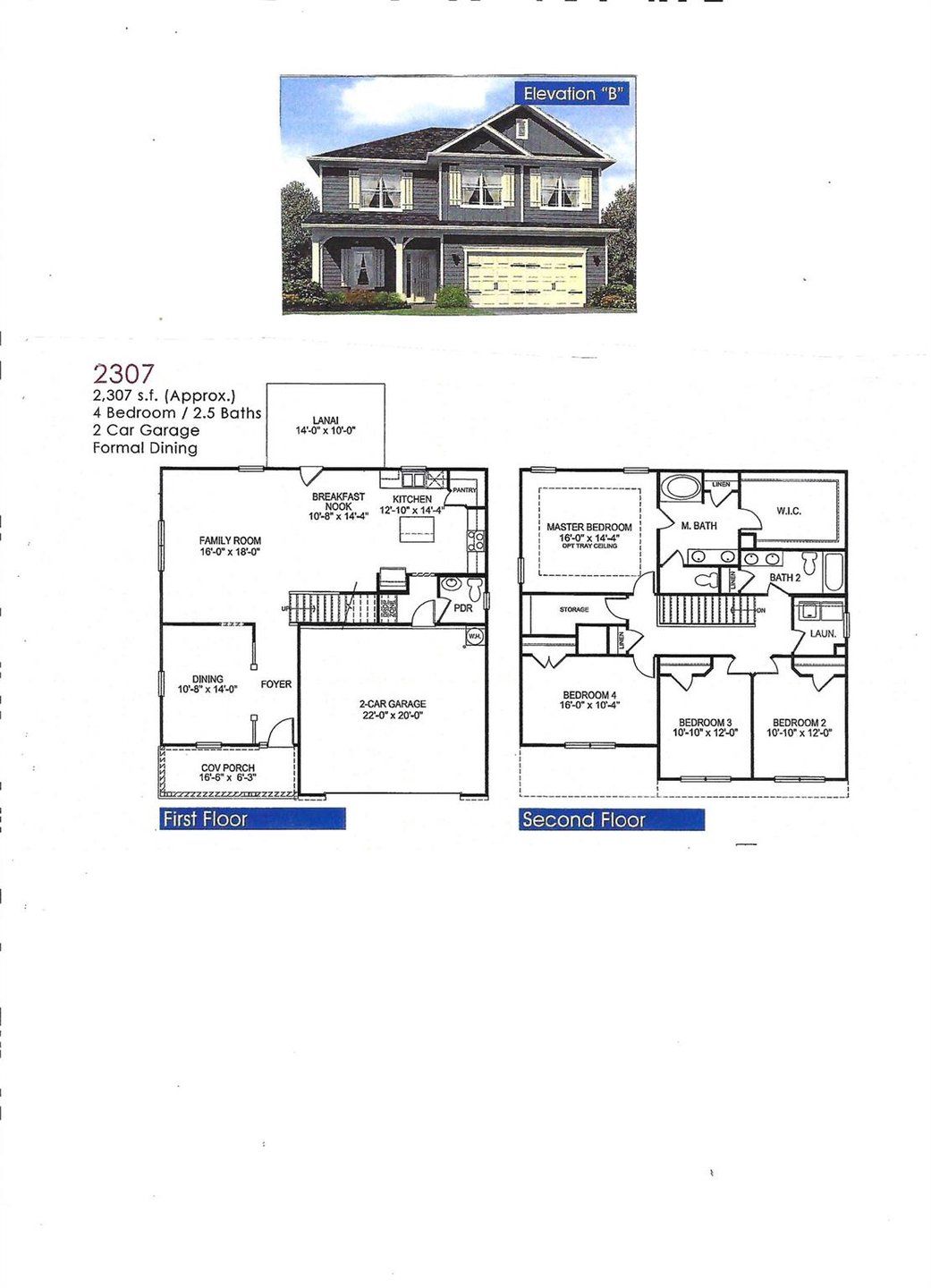 Elevation and Floor Plan Elevation and Floor Plan