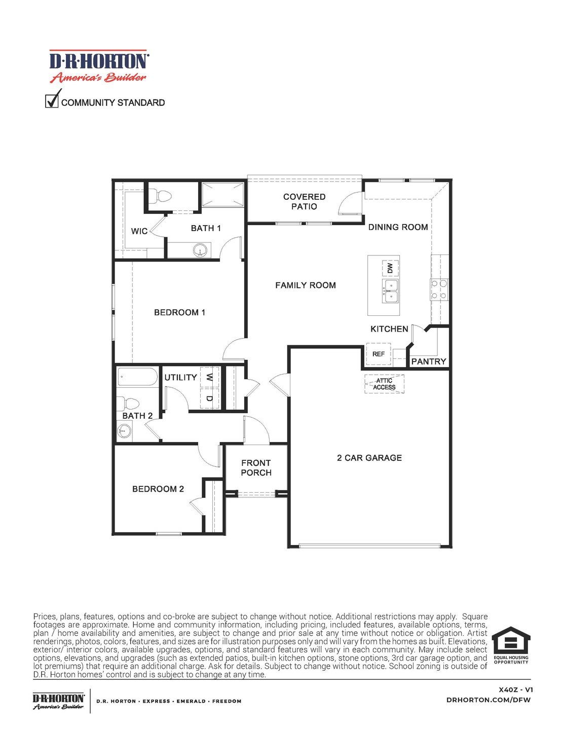 2D floor plan layout for the Zavalla by D.R. Horton in Wildwood, Royse City, TX (Image 1). 2D floor plan layout for the Zavalla by D.R. Horton in Wildwood, Royse City, TX (Image 1).
