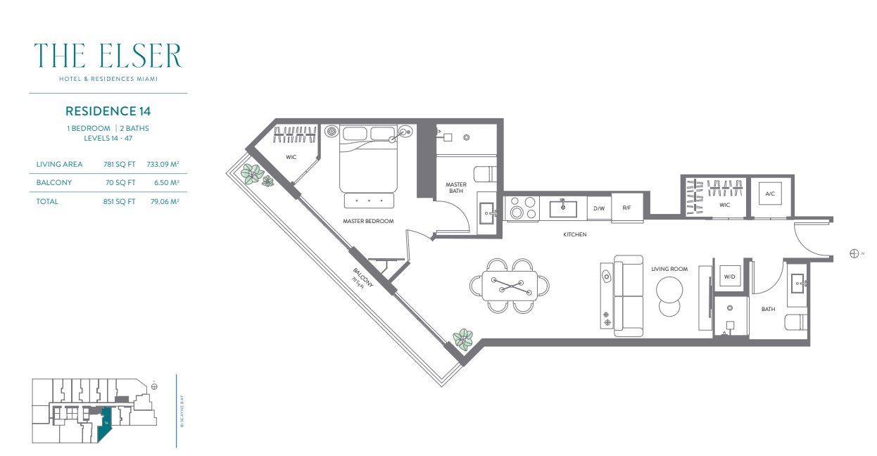 Image 1 representing the Residence 14 by Property Markets Group in The Elser Hotel & Residences, Miami, FL. Image 1 representing the Residence 14 by Property Markets Group in The Elser Hotel & Residences, Miami, FL.