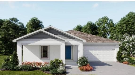 Front exterior of a new home in Crosswinds, Haines City, FL, highlighting curb appeal (Image 1). Front exterior of a new home in Crosswinds, Haines City, FL, highlighting curb appeal (Image 1).