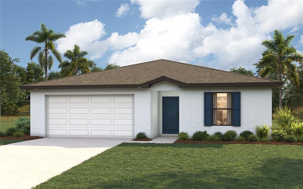 Front exterior of a new home in , Port Charlotte, FL, highlighting curb appeal (Image 1). Front exterior of a new home in , Port Charlotte, FL, highlighting curb appeal (Image 1).