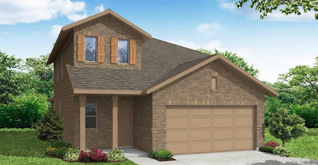 Front exterior of a new home in Churchill, Anna, TX, highlighting curb appeal (Image 1). Front exterior of a new home in Churchill, Anna, TX, highlighting curb appeal (Image 1).