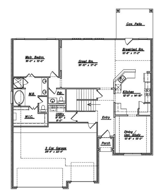 2D floor plan layout for the 2715 by Colina Homes in River Ranch, Dayton, TX (Image 1). 2D floor plan layout for the 2715 by Colina Homes in River Ranch, Dayton, TX (Image 1).