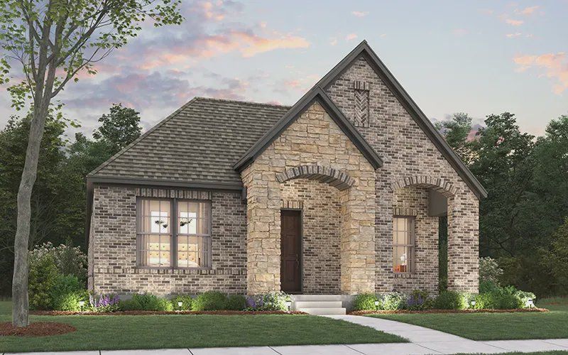 Representative exterior photo of a completed home built from the Bayhill by Cambridge Homes in Lake Park, Rowlett, TX (Image 1). Representative exterior photo of a completed home built from the Bayhill by Cambridge Homes in Lake Park, Rowlett, TX (Image 1).