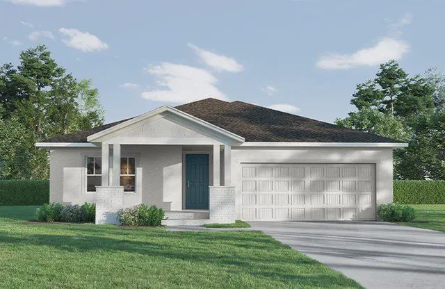 Front exterior of a new home in Seaflower, Bradenton, FL, highlighting curb appeal (Image 1). Front exterior of a new home in Seaflower, Bradenton, FL, highlighting curb appeal (Image 1).