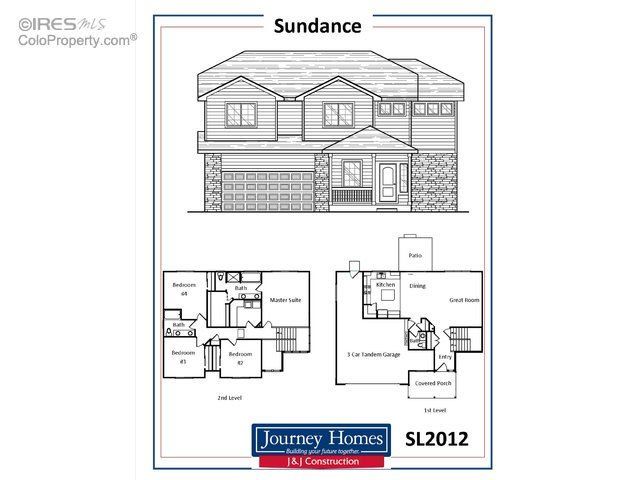 2D floor plan layout for the Sundance by J&J Construction in Southridge, Johnstown, CO (Image 1). 2D floor plan layout for the Sundance by J&J Construction in Southridge, Johnstown, CO (Image 1).