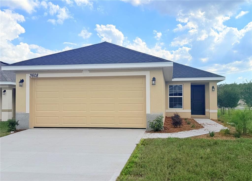 Front exterior of a new home in , St. Cloud, FL, highlighting curb appeal (Image 1). Front exterior of a new home in , St. Cloud, FL, highlighting curb appeal (Image 1).