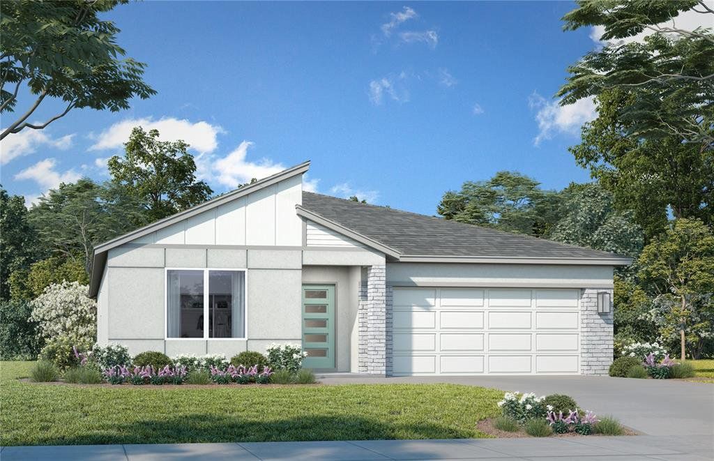 Front exterior of a new home in Hamilton Bluff, Lake Hamilton, FL, highlighting curb appeal (Image 1). Front exterior of a new home in Hamilton Bluff, Lake Hamilton, FL, highlighting curb appeal (Image 1).