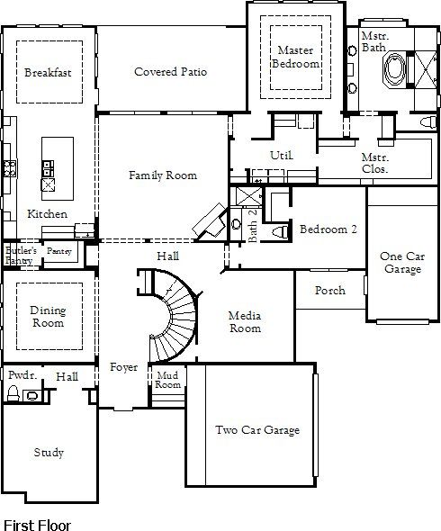 2D floor plan layout for the Lakeway (4675-DL-70) by Coventry Homes in Star Trail, Prosper, TX (Image 1).