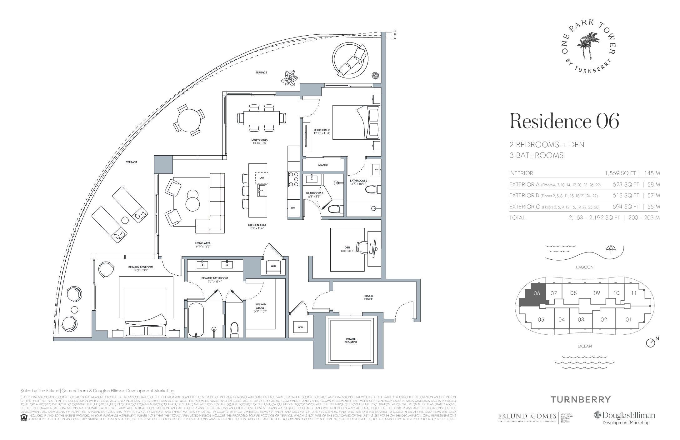 Image 1 representing the Residence 06 by Turnberry Associates in One Park Tower, Miami, FL. Image 1 representing the Residence 06 by Turnberry Associates in One Park Tower, Miami, FL.