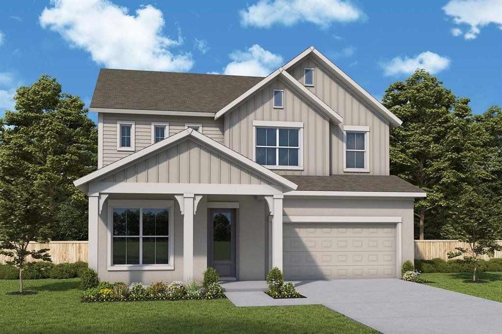 Front exterior of a new home in Lakeview Crossing – Tradition Series, Sarasota, FL, highlighting curb appeal (Image 1). Front exterior of a new home in Lakeview Crossing – Tradition Series, Sarasota, FL, highlighting curb appeal (Image 1).