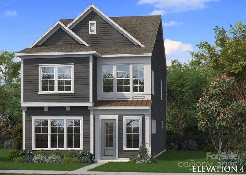 Front exterior of a new home in Miller Farm, Pineville, NC, highlighting curb appeal (Image 1). Front exterior of a new home in Miller Farm, Pineville, NC, highlighting curb appeal (Image 1).