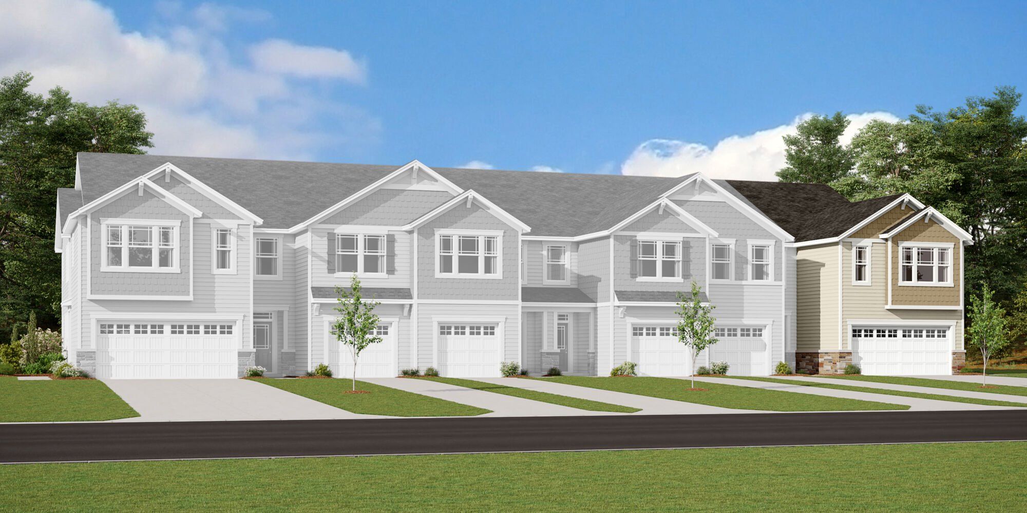 Briana Craftsman Elevation rendering