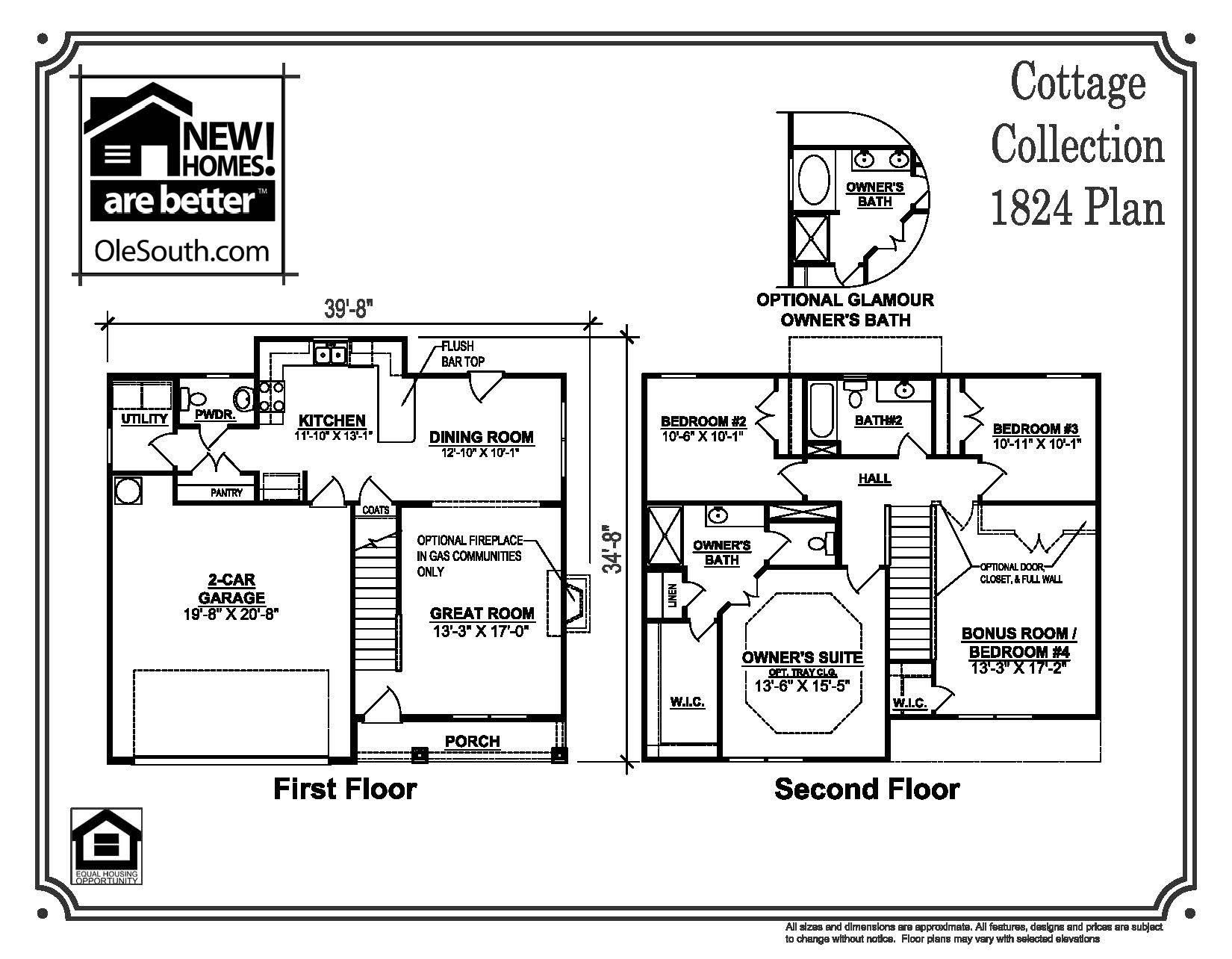 2D floor plan layout of this home in Bradley Bend, Ashland City, TN (Image 1).