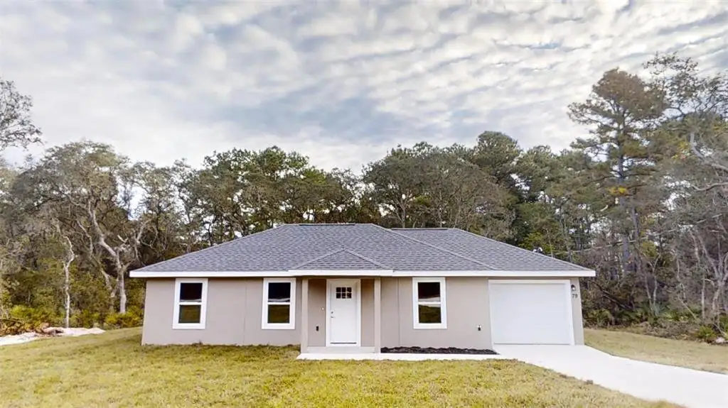 Front exterior of a new home in , Dunnellon, FL, highlighting curb appeal (Image 1). Front exterior of a new home in , Dunnellon, FL, highlighting curb appeal (Image 1).